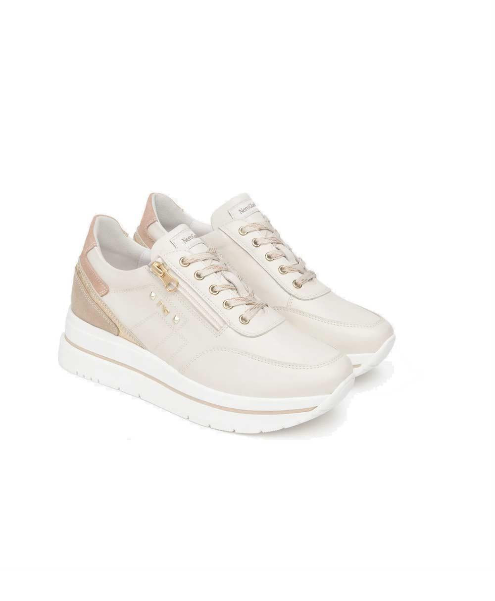 NEROGIARDINI Sneakers NeroGiardini donna E615203D osso E615203D 713 VELVET OSSO 