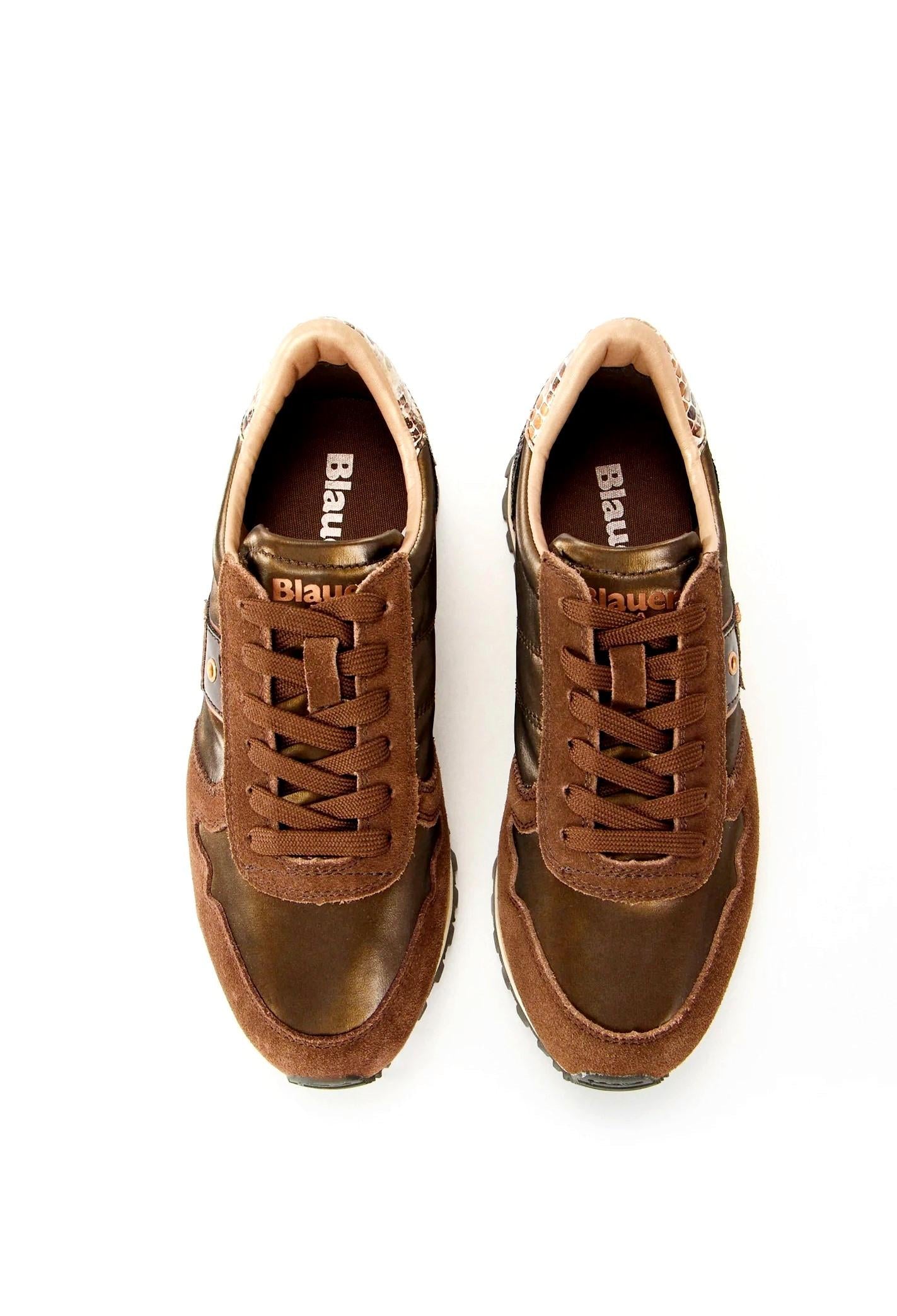 BLAUER Sneakers blauer donna f5 millen03 pyt brown a25 F5MILLEN03/PYT BRW BROWN 