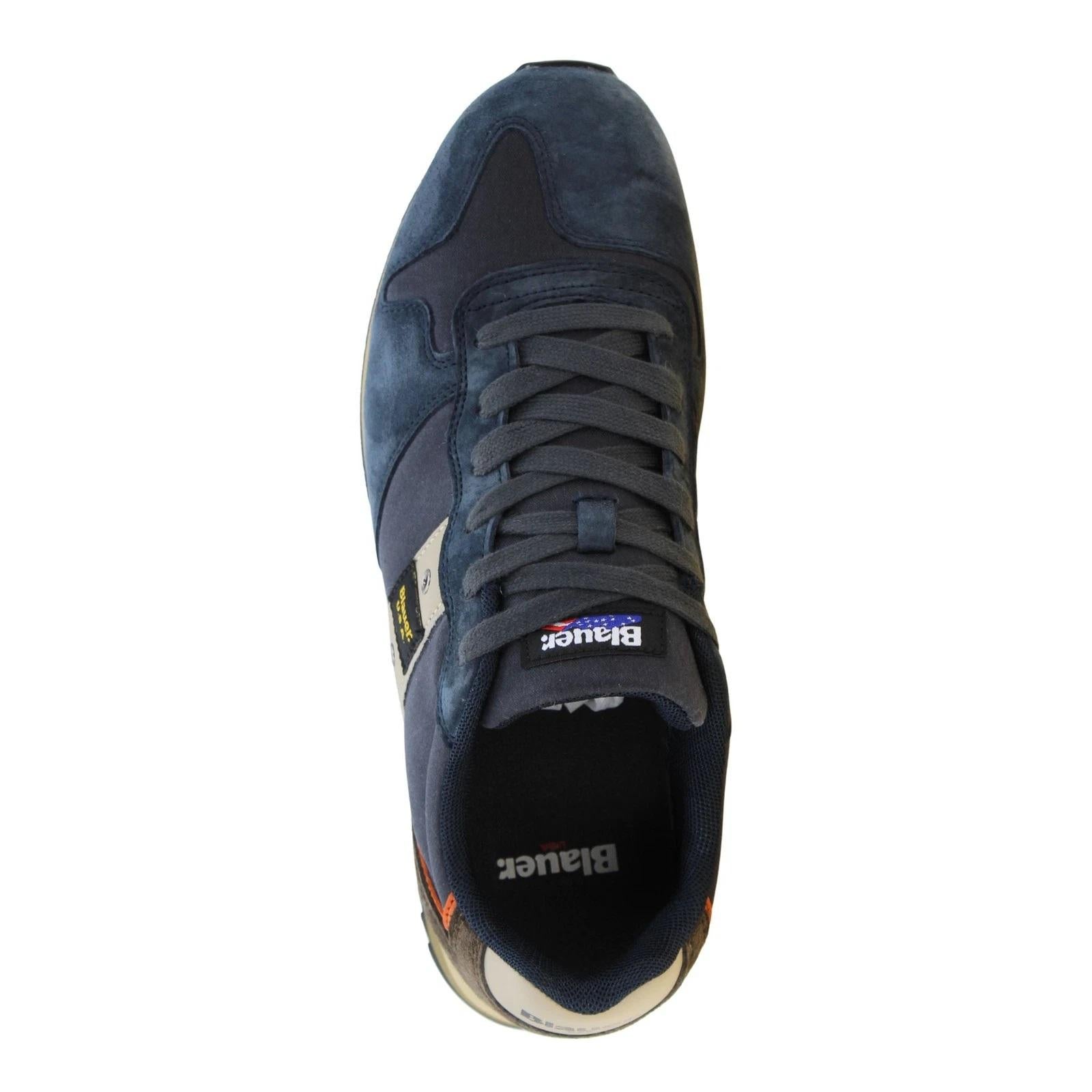BLAUER Sneakers blauer uomo f5 queens01 wax navy grey a25 F5QUEENS01/WAX NVY/GRY NAVY GREY 