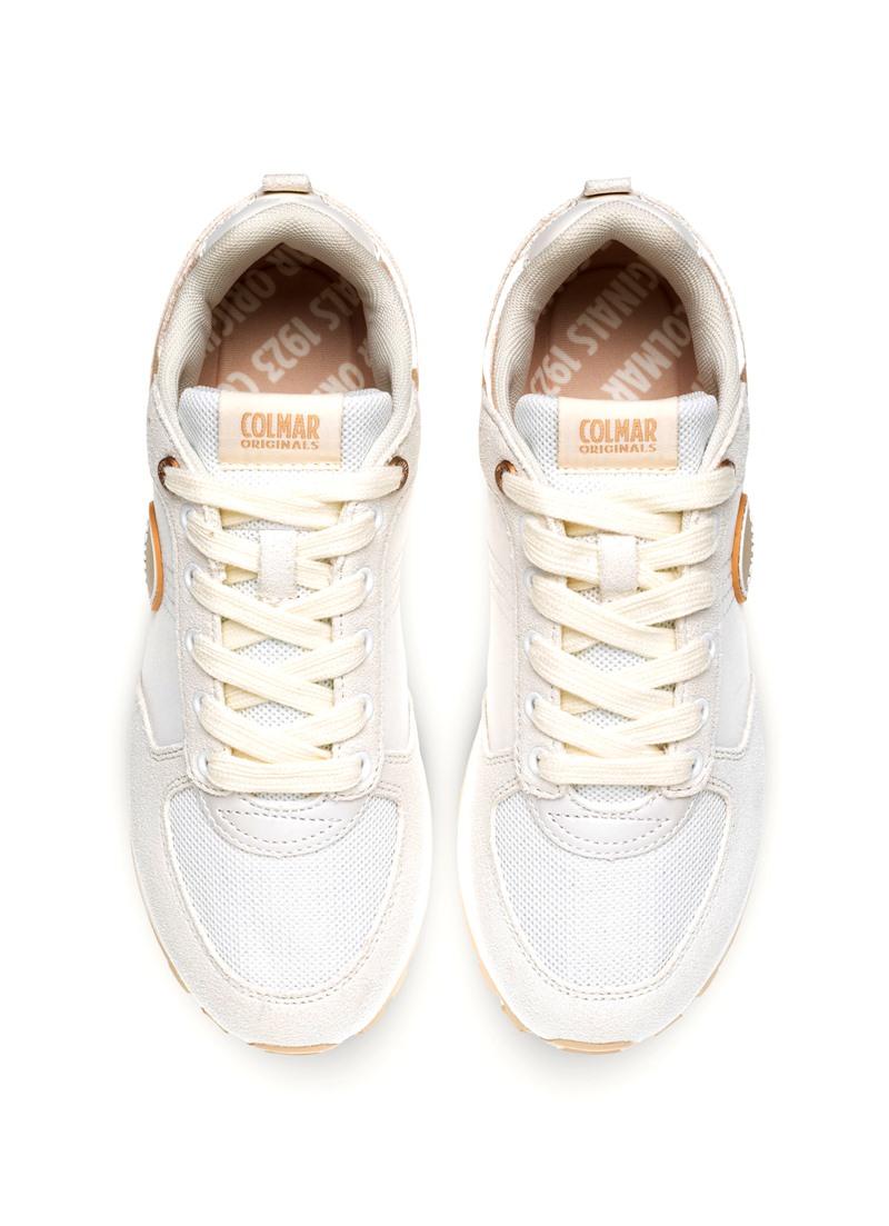 COLMAR Sneakers colmar donna travis authentic 12 white p25 TRAVIS AUTHENTIC 120 WHITE-LT GOLD 