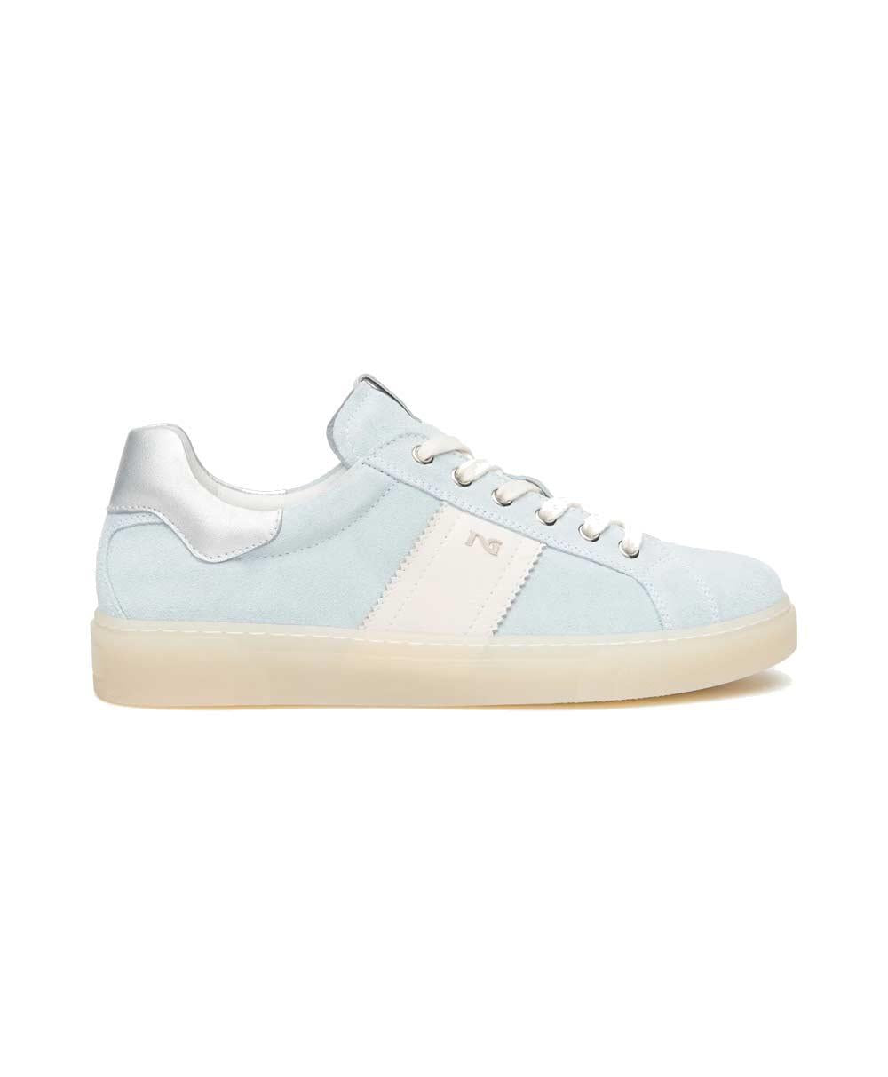 NEROGIARDINI Sneakers NeroGiardini donna E613004D celeste E613004D 210 VELOUR CELESTE 