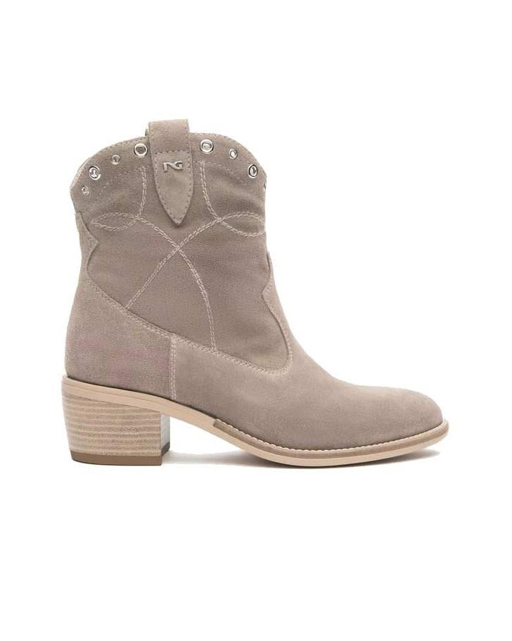 NEROGIARDINI Tronchetti NeroGiardini donna E512705D creta<BR/> E512705D 451 VELOUR CRETA 