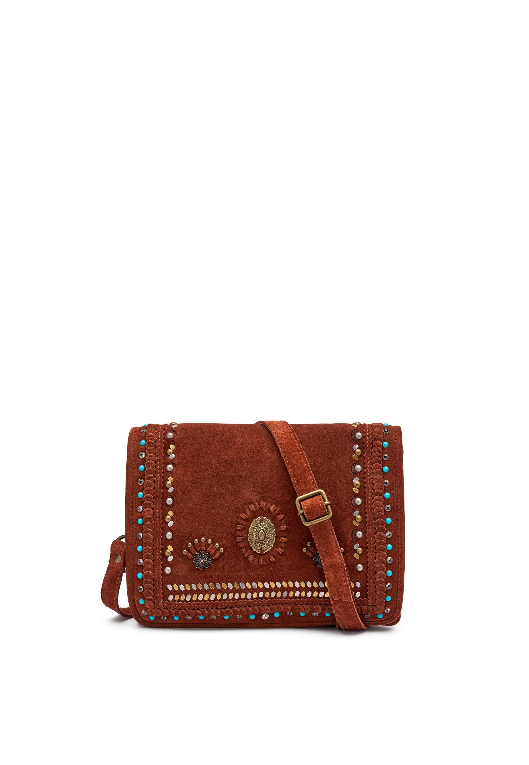 FRAU Borsa frau donna B3934 velour cannella boho B934 VELOUR CANNELLA 