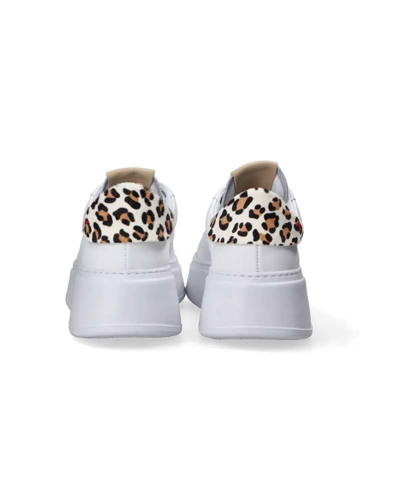 GIO+ Sneakers Gio+ donna PIA354A bianche<BR/> PIA354A CASUAL CHIC ANIMALIER 