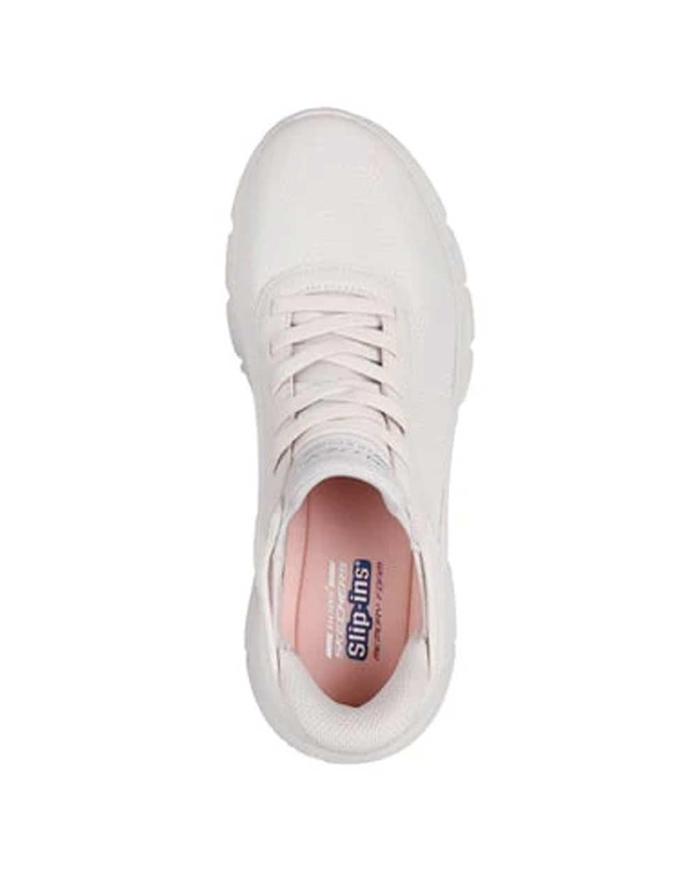SKECHERS Sneakers Skechers donna 117391 Bobs bianche 117391 WHT LINEAR FORCE - BOBS B FLEX 