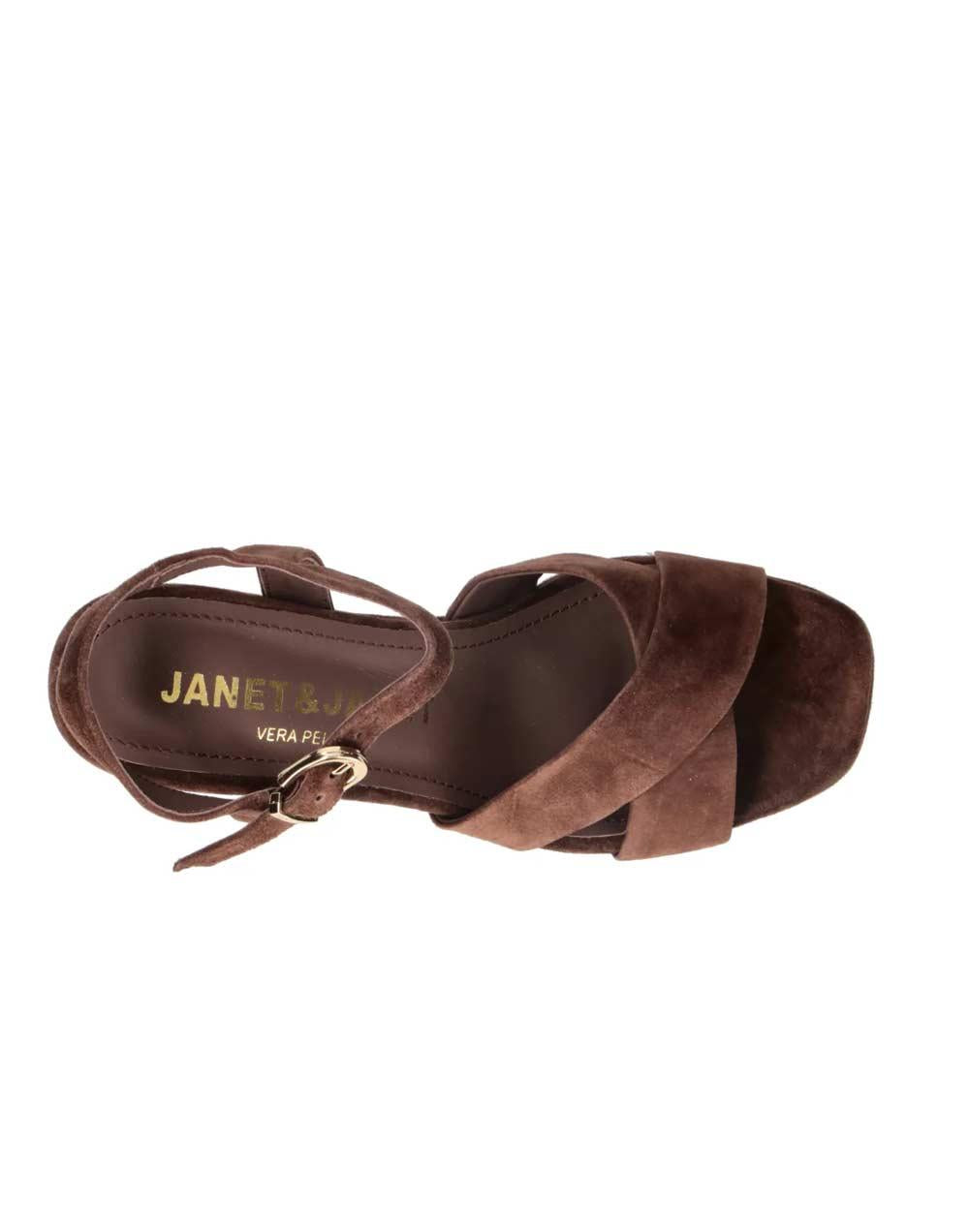 JANET & JANET Sandali Janet & Janet donna J650 marrone J-650 GISELLE DARK BROWN 