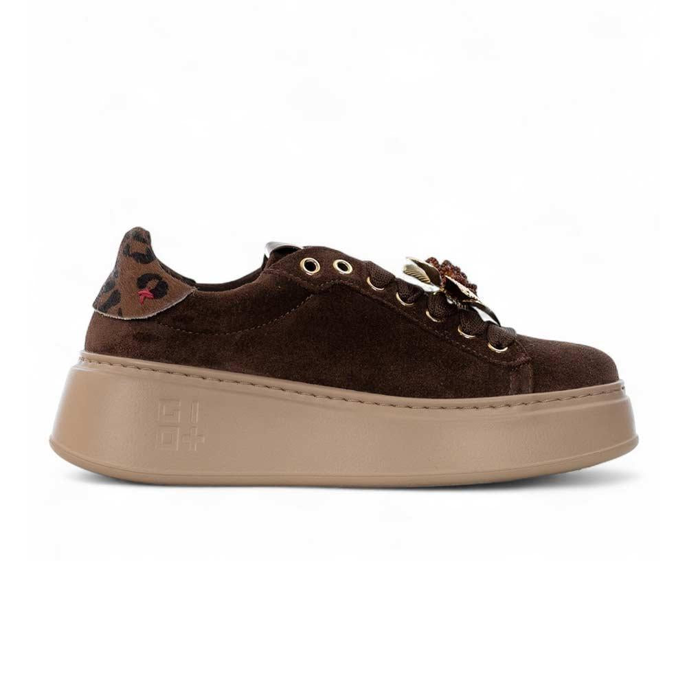 GIO+ Sneakers Gio+ donna PIA408A cioccolato <BR/> PIA408A COMBI CIOCCOLATO 