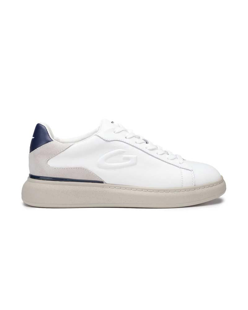 GUARDIANI Sneakers Guardiani uomo King 450001 bianca AGM450001 4500 SUEDE WHITE 