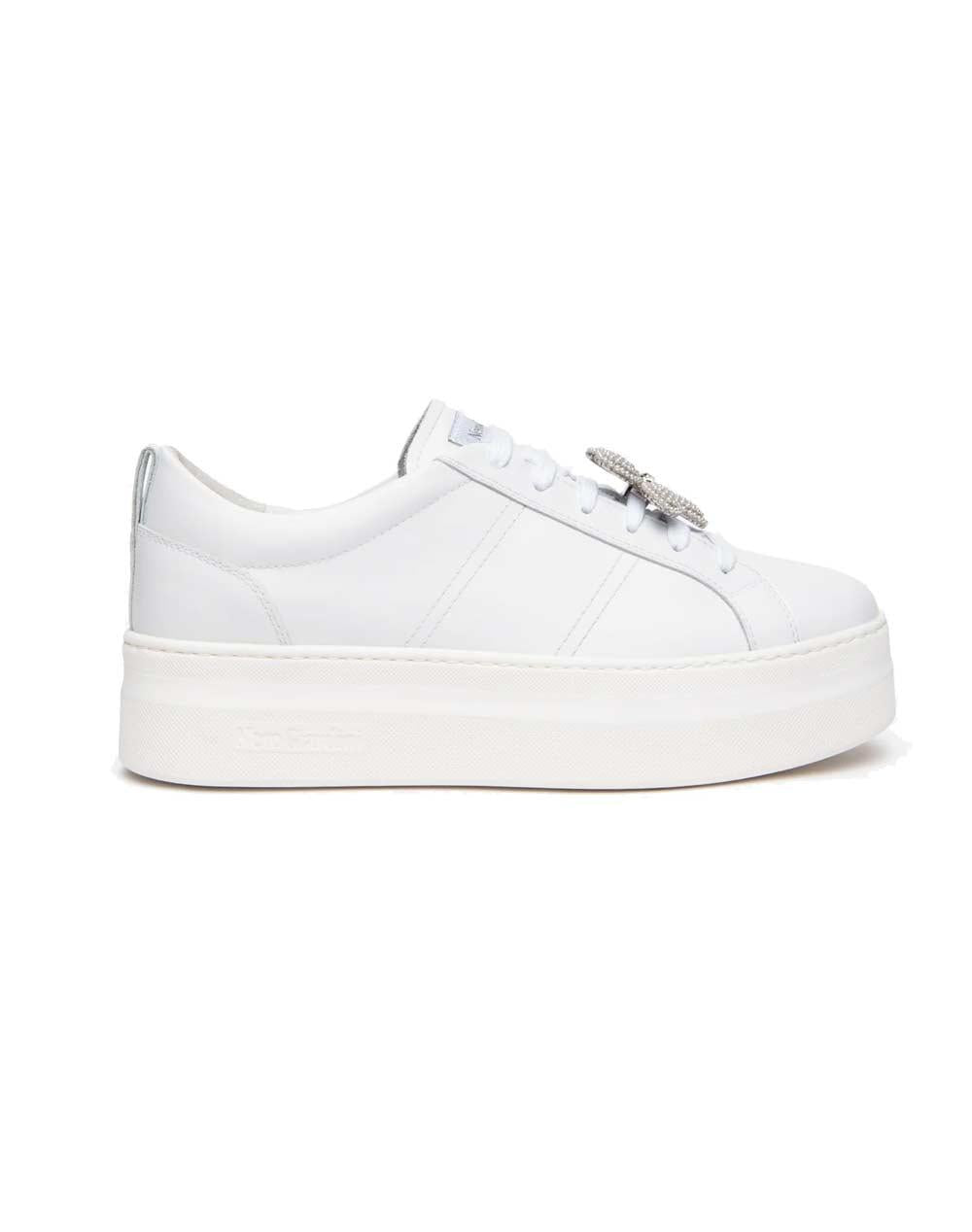 NEROGIARDINI Sneakers NeroGiardini donna E615311D bianco E615311D 707 SKIPPER BIANCO 