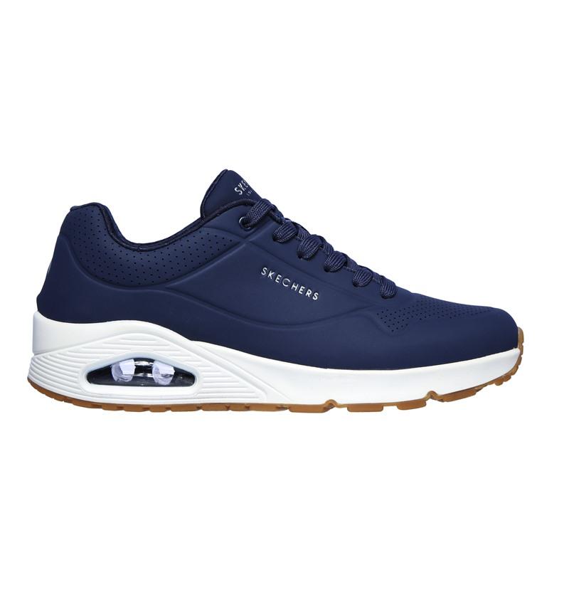 SKECHERS Sneakers Sketchers uomo uno stand on air  navy 52458 pe25 52458/NVY STAND ON AIR NAVY 