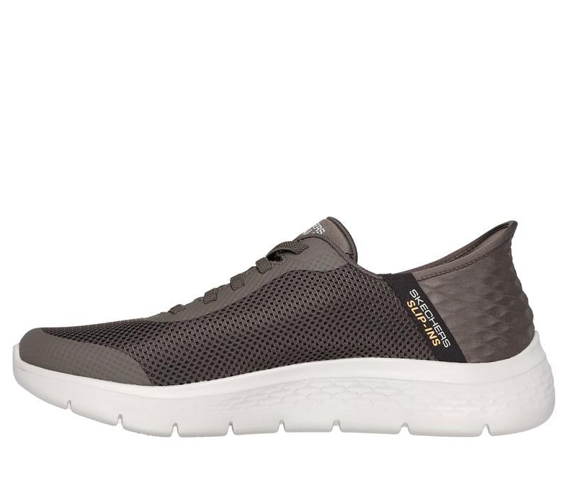 SKECHERS Sneakers Skechers uomo go walk flex 216324 brown pe25 216324 BRN GO WALK SLIP INS 