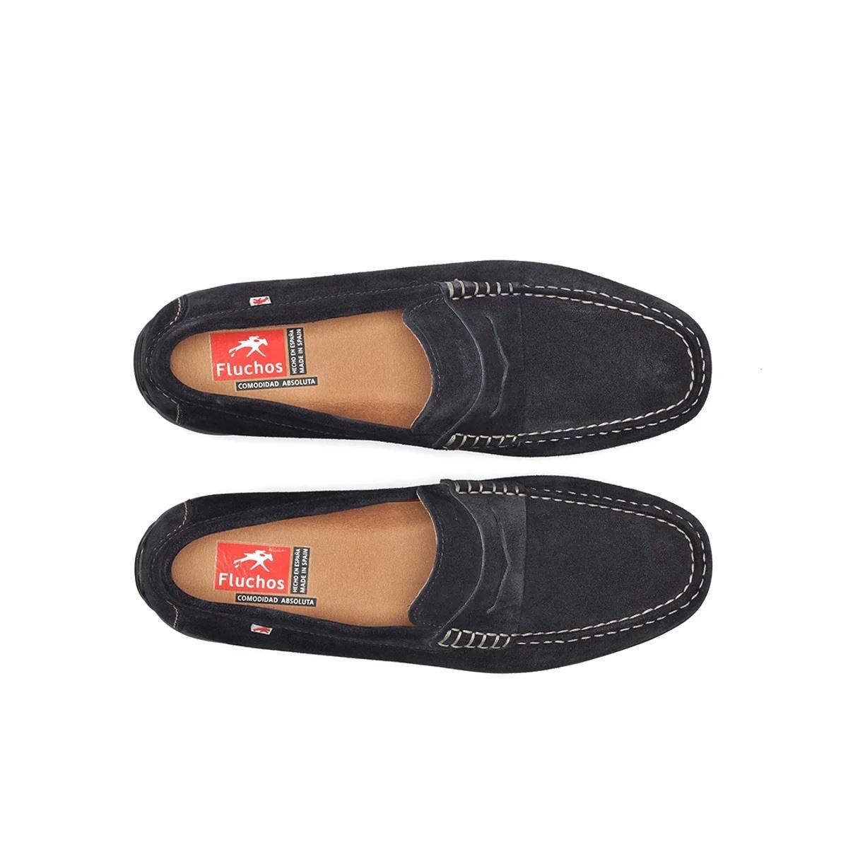 FLUCHOS mocassino fluchos samoa f2207 blu marino F2207 AFELPADO MARINO 