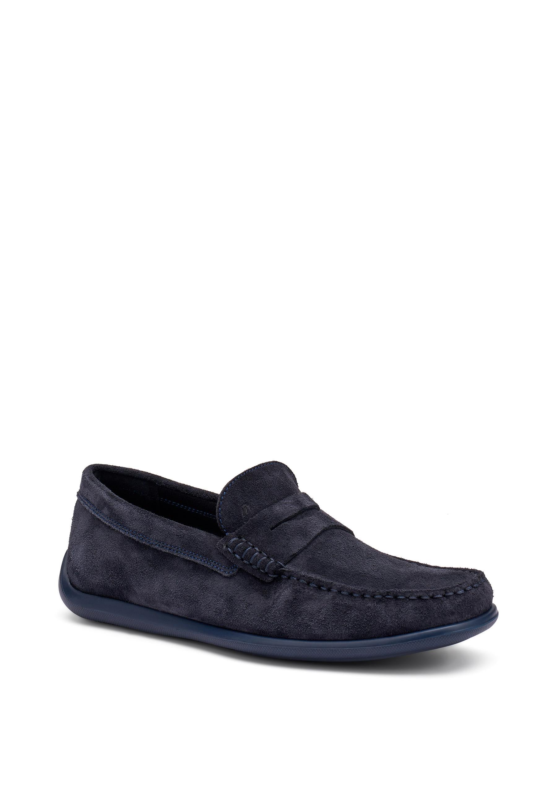 FRAU Mocassino frau uomo 14b2 castoro blu scamosciato 14B2 CASTORO BLU 