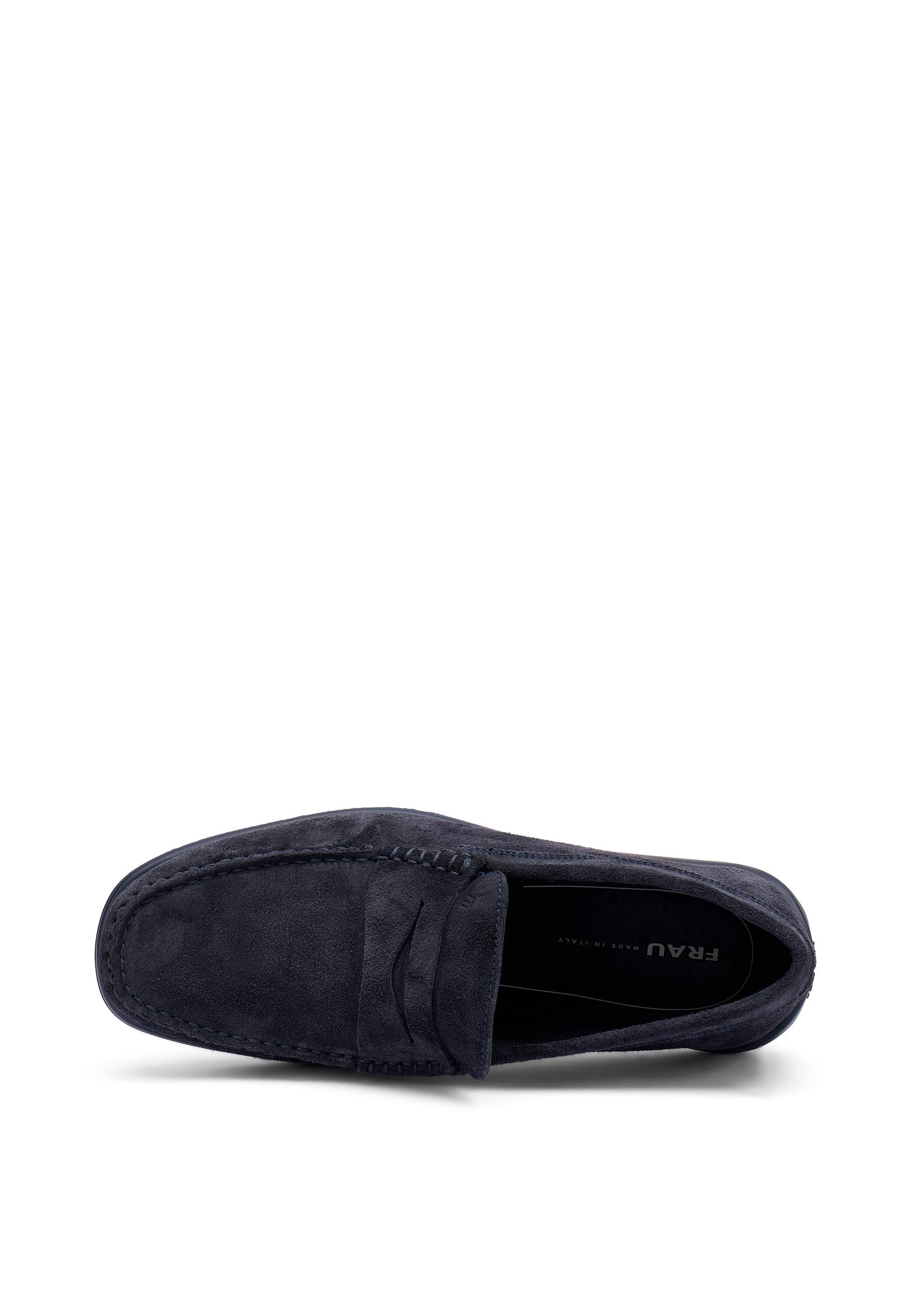 FRAU Mocassino frau uomo 14b2 castoro blu scamosciato 14B2 CASTORO BLU 