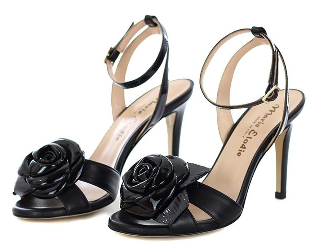 MARIE ELODIE Sandali Marie Elodie donna Jois neri PE22 JOYS VERNICE NERO 