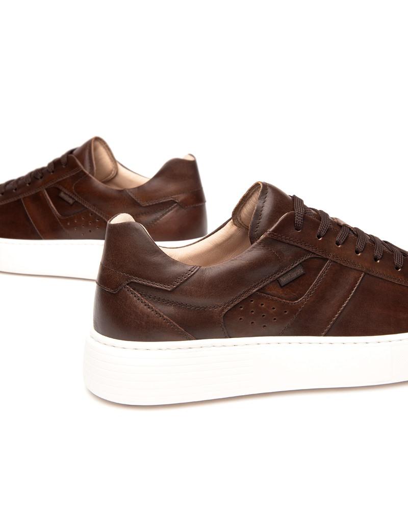 NEROGIARDINI Sneakers nerogiardini uomo e500700u pelle beige scuro p25 E500700U 412 DELAVATO BEIGE 