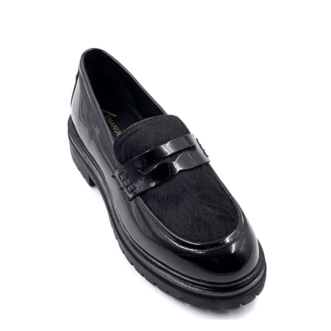 EMANUELLE VEE Mocassino emanuelle vee donna indira vernice 452m a25 452M-808-10 PACB BLA 