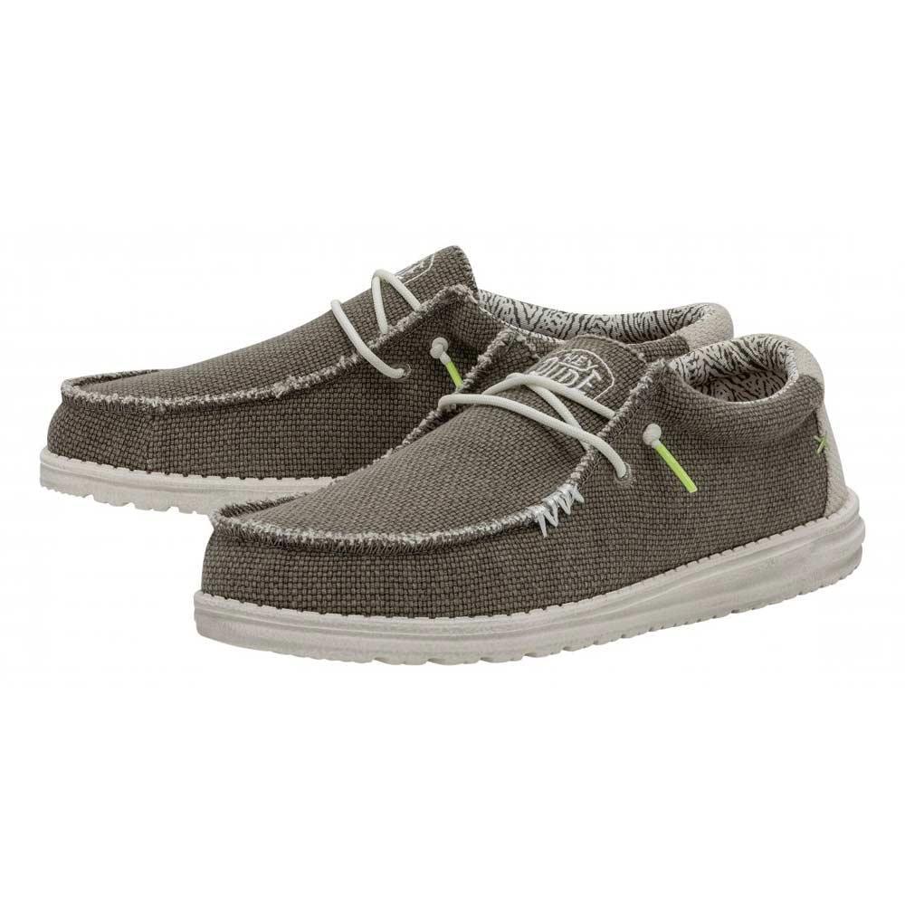 HEY DUDE Sneakers uomo Hey Dude Wally Braided fossil<BR/> WALLY BRAIDED 40003 FOSSIL 