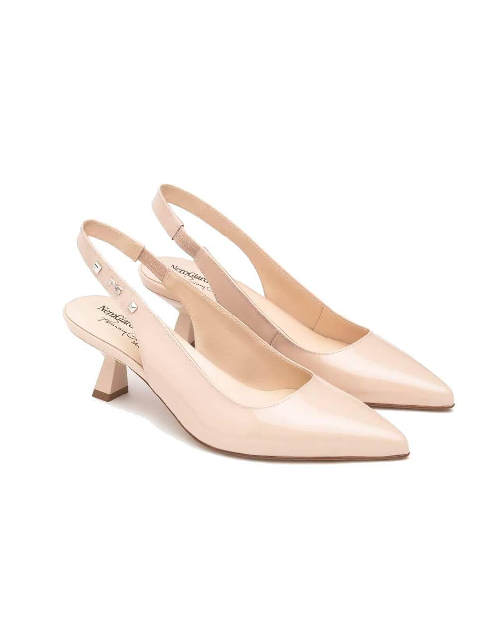 NEROGIARDINI Slingback NeroGiardini donna E615476D rosa E615476D 720 VERNICE CONFETTO 