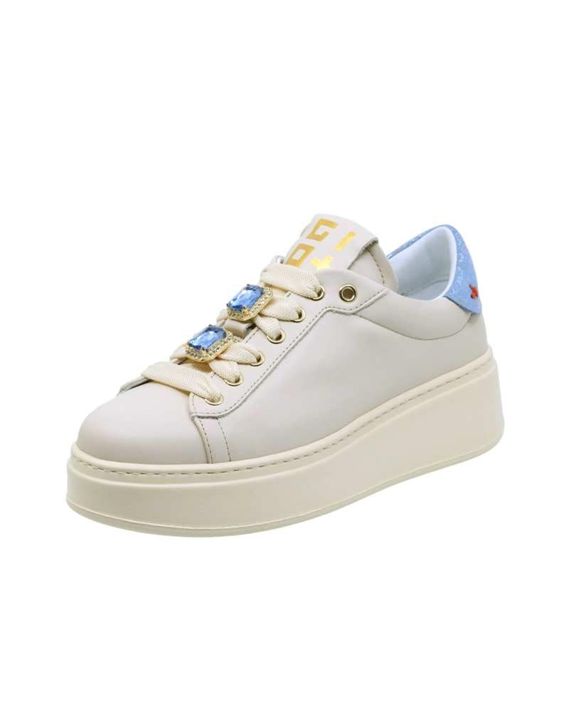 GIO+ Sneakers Gio+ donna PIA312A latte PIA312A COMBI GATTO 