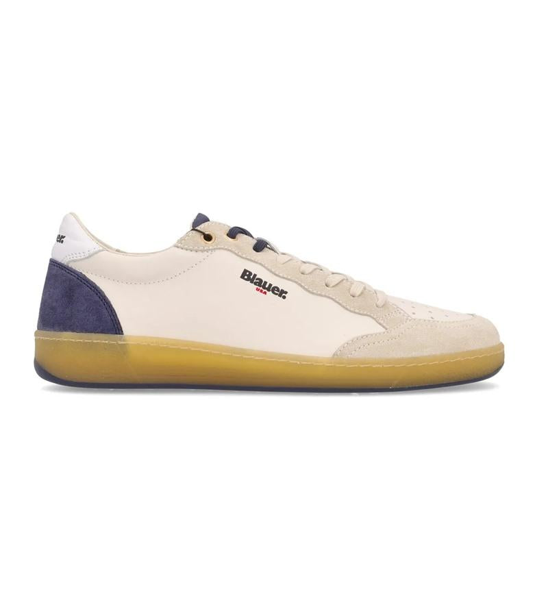 BLAUER Sneakers blauer uomo s5murray 01 VILLEATHER CREAM/AVIO S5MURRAY01/VIL LEATHER CREAM/AVIO 