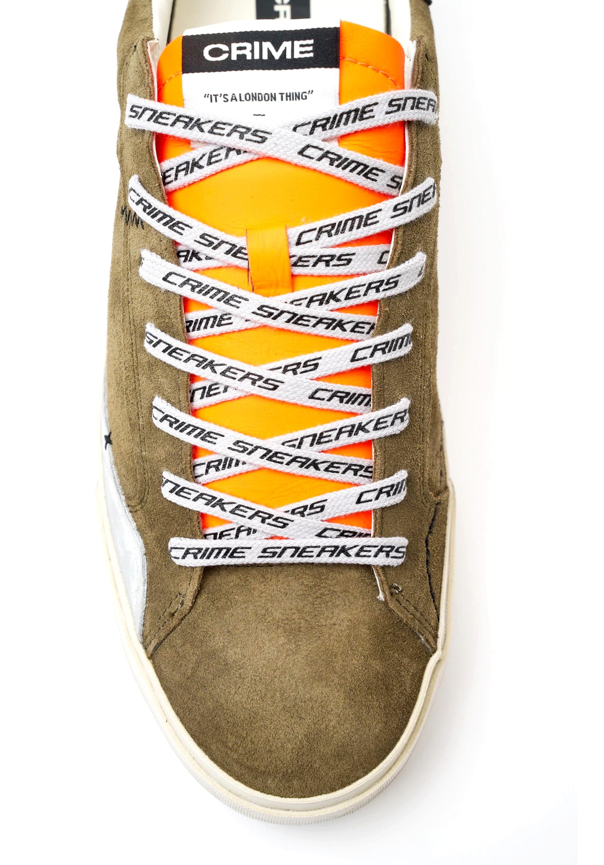 CRIME LONDON Sneakers crime london uomo DECONSTRUCTED LAVA ORANGE a25 DISTRESSED M 11030AA8B 