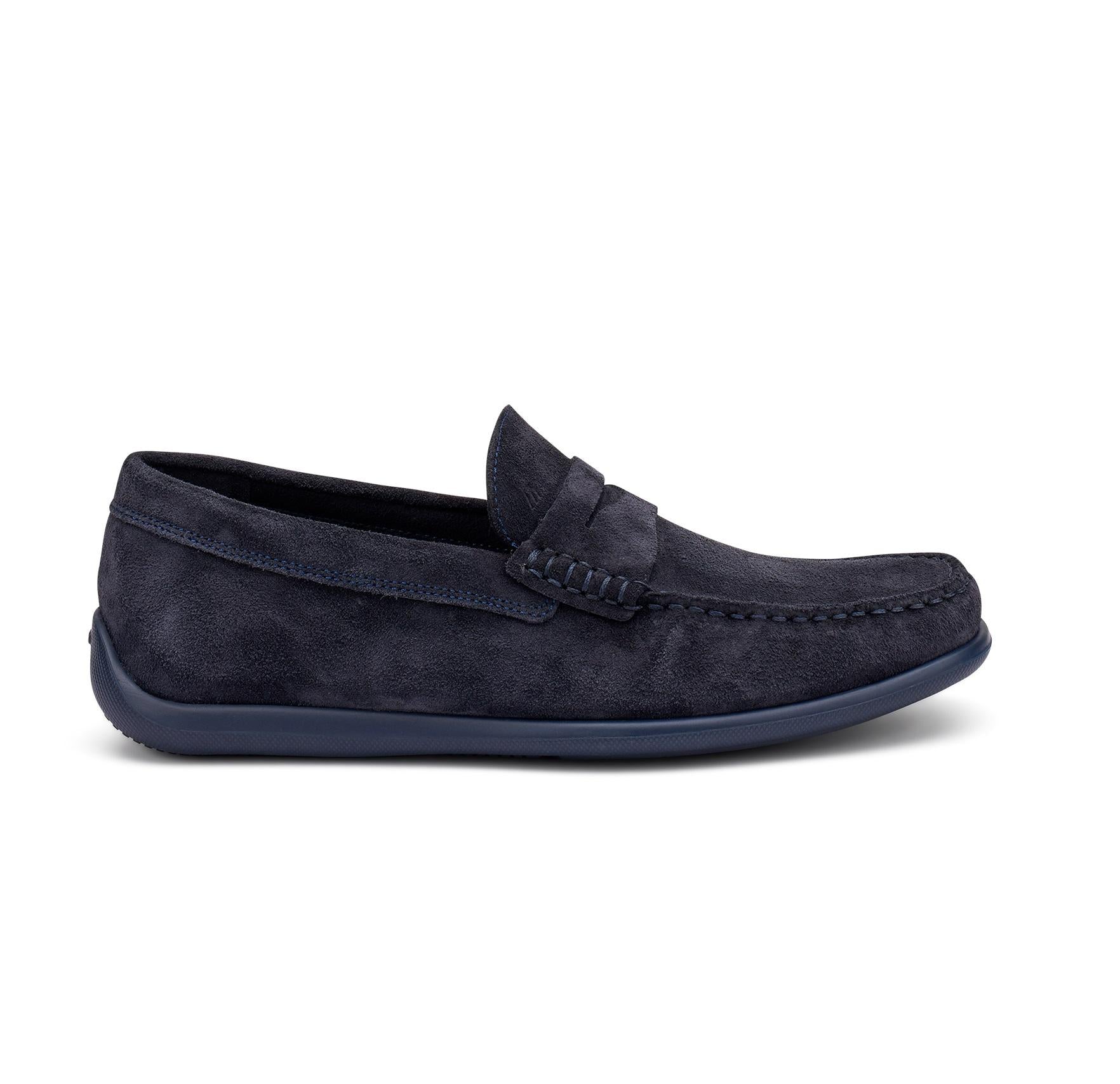 FRAU Mocassino frau uomo 14b2 castoro blu scamosciato 14B2 CASTORO BLU 