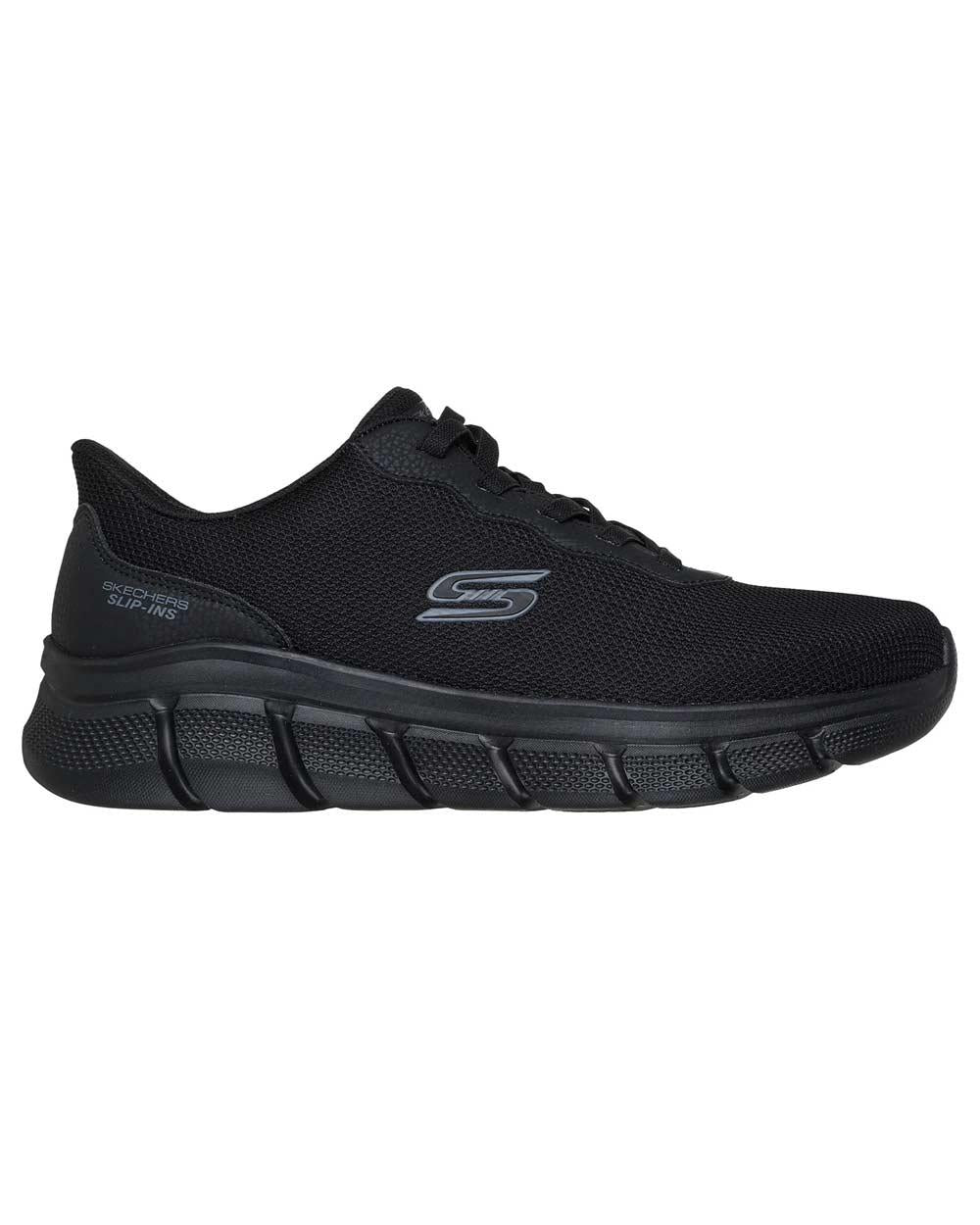 SKECHERS Sneakers Skechers uomo 118113 Bobs nere 118113 BBK GLACIAL EDGE - BOBS FLEX 