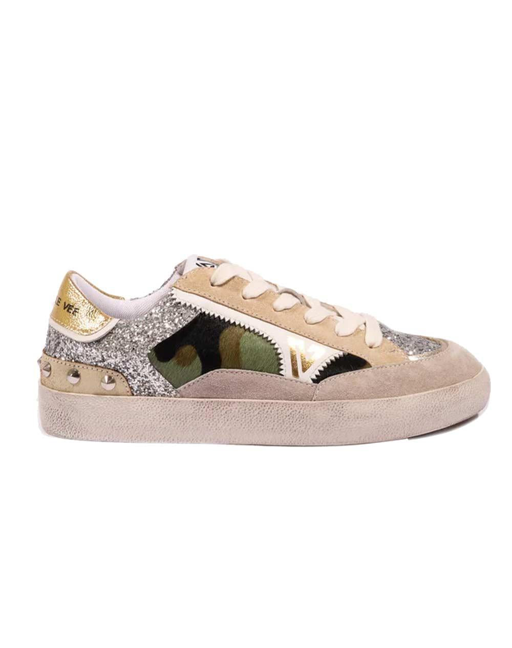 EMANUELLE VEE Sneakers Emanuelle Vee donna Soledad bianche 461P-900 21 P011CB SOLEDAD MILITARY 
