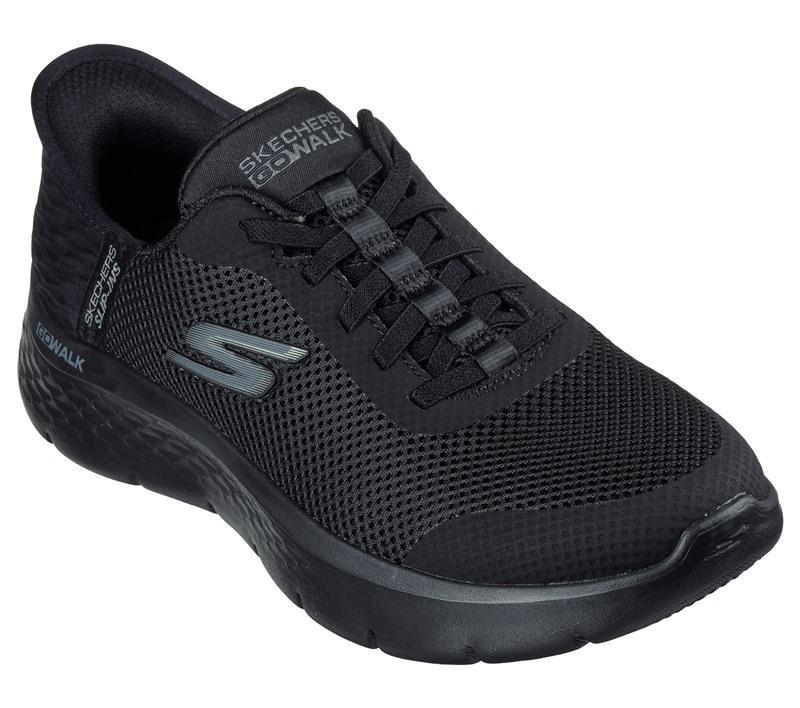 SKECHERS Sneakers Sketchers donna go walk flex grand entry black pe25 124836 BBK GO WALK BLACK 