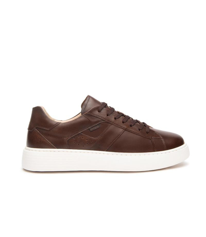 NEROGIARDINI Sneakers nerogiardini uomo e500700u pelle beige scuro p25 E500700U 412 DELAVATO BEIGE 