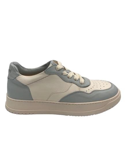 CRISTIANO GUALTIERI sneakers cristiano gualtieri  g10 suede bianca e cielo in pelle pe25 G10 SUEDE BIANCO CIELO 