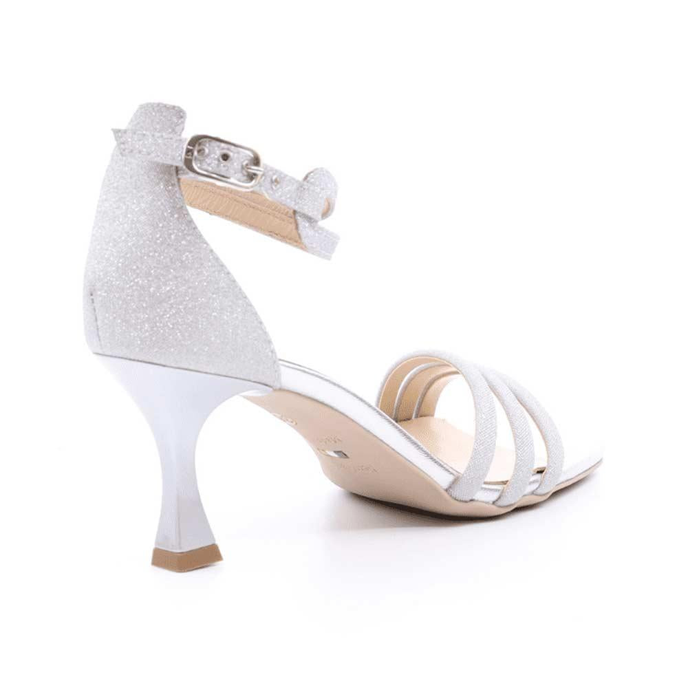 NEROGIARDINI Sandali NeroGiardini donna E307291DE argento<BR/><BR/><BR/> E307291DE 700 T.MICROGLITTER ARGENTO 
