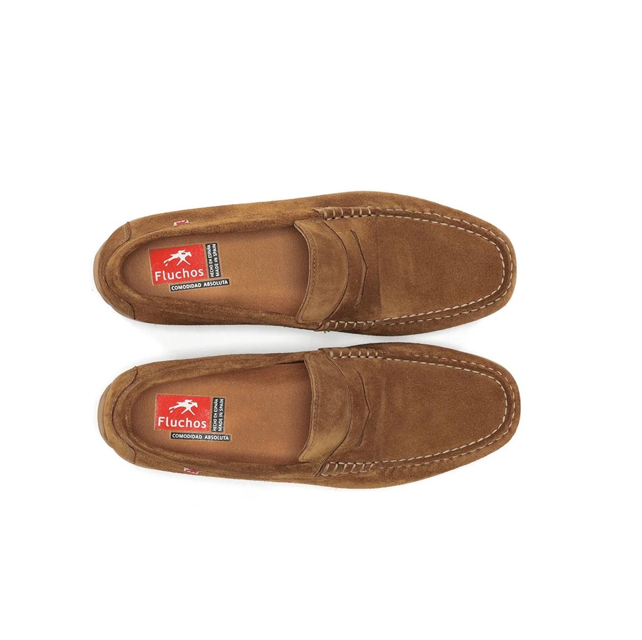 FLUCHOS mocassino fluchos samoa f2207 camel F2207 AFELPADO CAMEL 