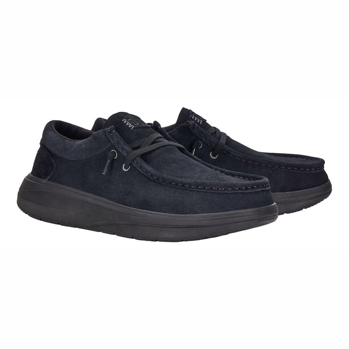 HEY DUDE Stringata Hey Dude uomo Wally comf suede 419755001 a25 41975 001 WALLY COMF SUEDE 
