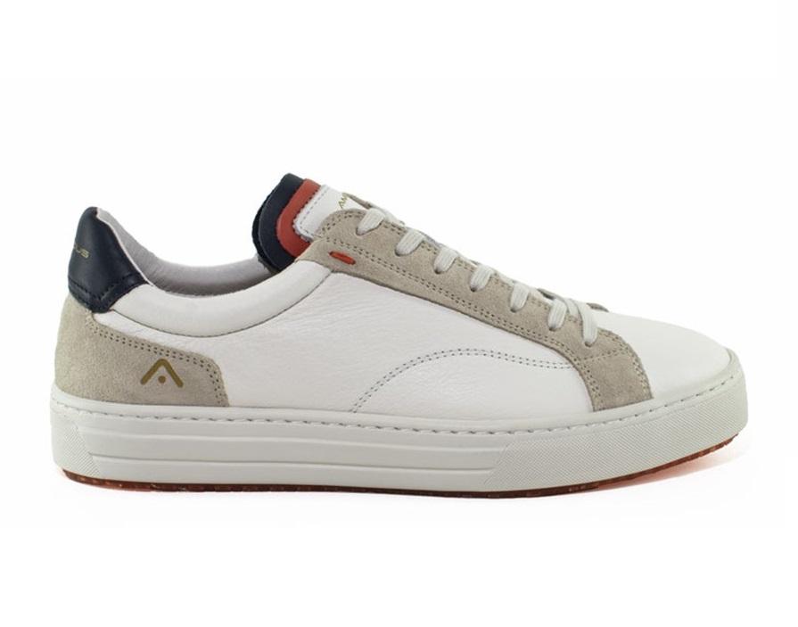 AMBITIOUS Sneakers Ambitious uomo 11218 bianche 11218 3499AM WHITE NAVY 