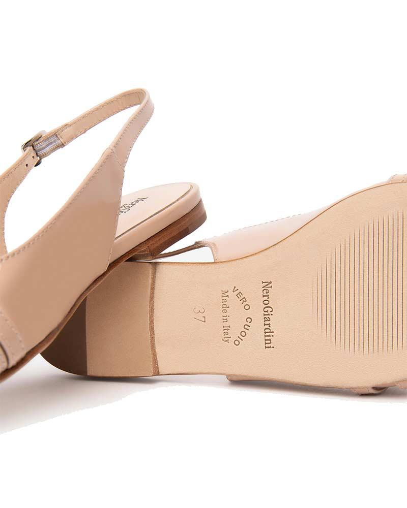 NEROGIARDINI Ballerine NeroGiardini donna E512361D cipria<BR/> E512361D 614 VERNICE CIPRIA 