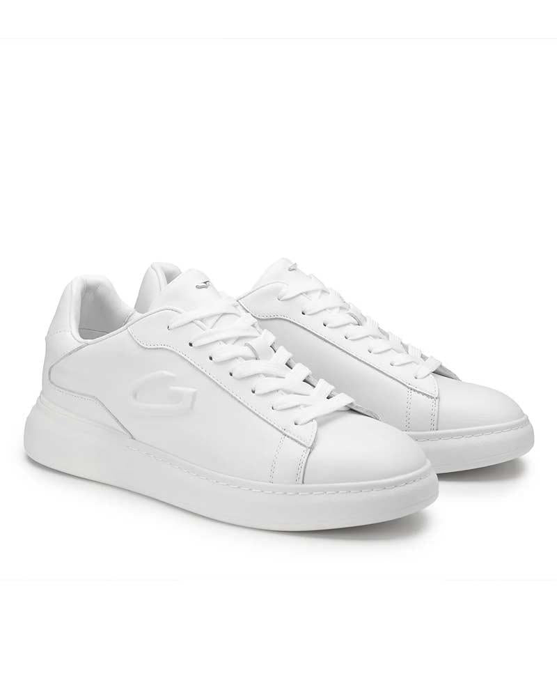GUARDIANI Sneakers Guardiani uomo King 450003 bianca AGM450003 LEATHER WHITE 
