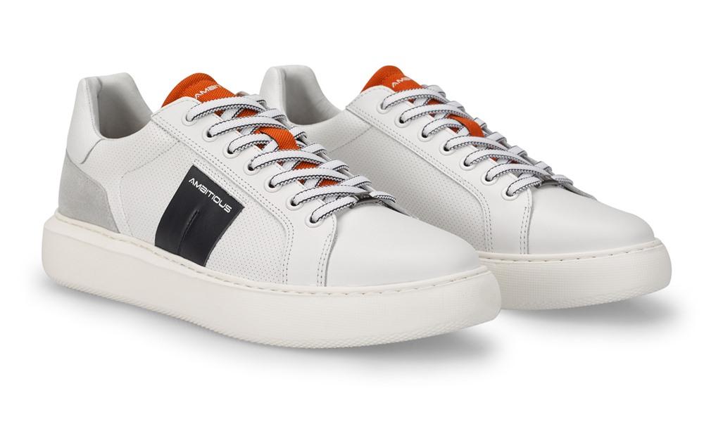 AMBITIOUS Sneakers Ambitious uomo Eclipse 12455A bianche 12455A T3935 WHITE NAVY 