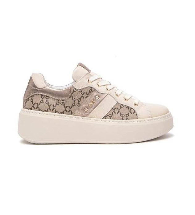 NEROGIARDINI Sneakers NeroGiardini donna E513080D beige<BR/> E513080D 412 DOLLARINO BEIGE 