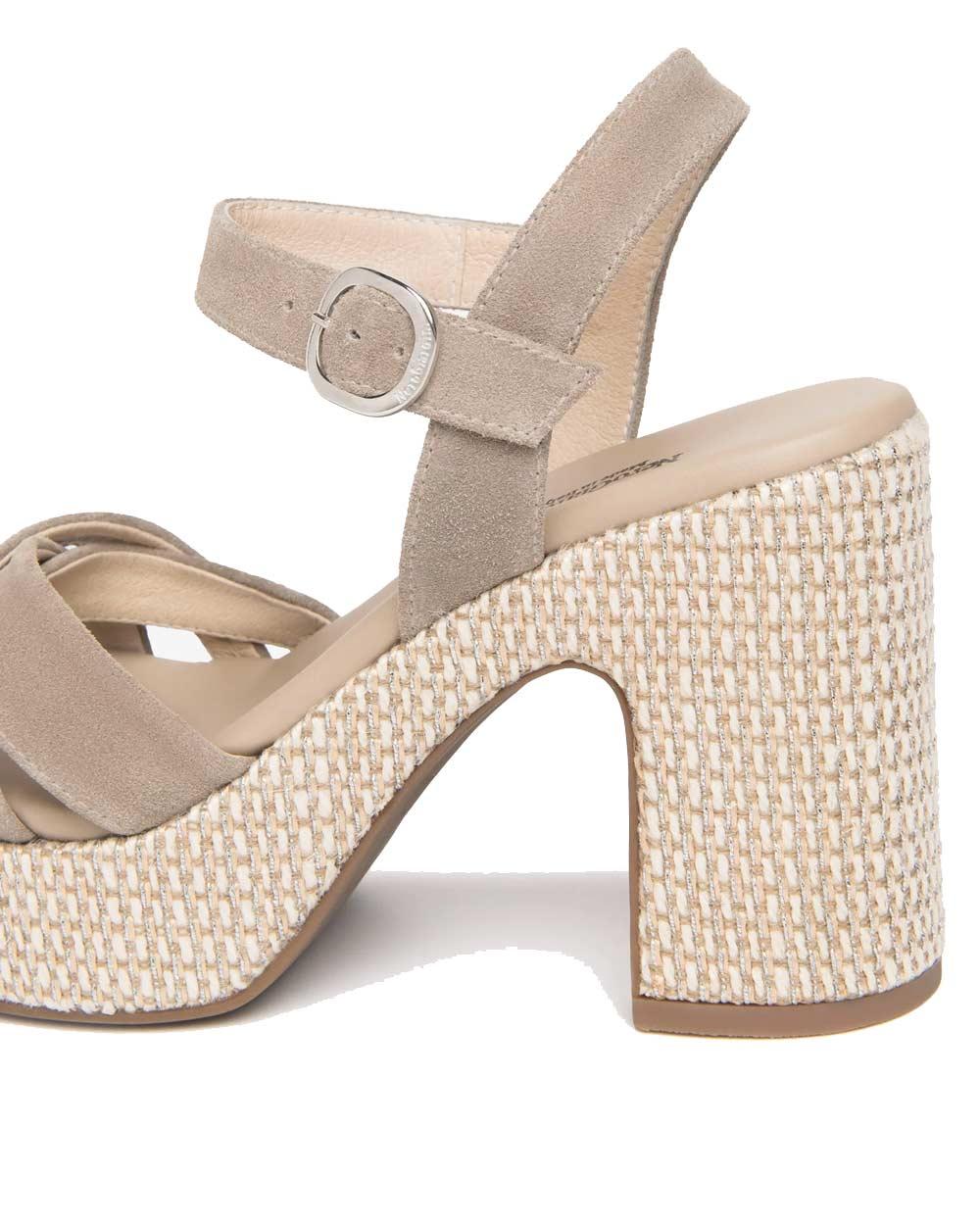 NEROGIARDINI Sandali NeroGiardini donna E616070D creta E616070D 451 VELOUR CRETA 