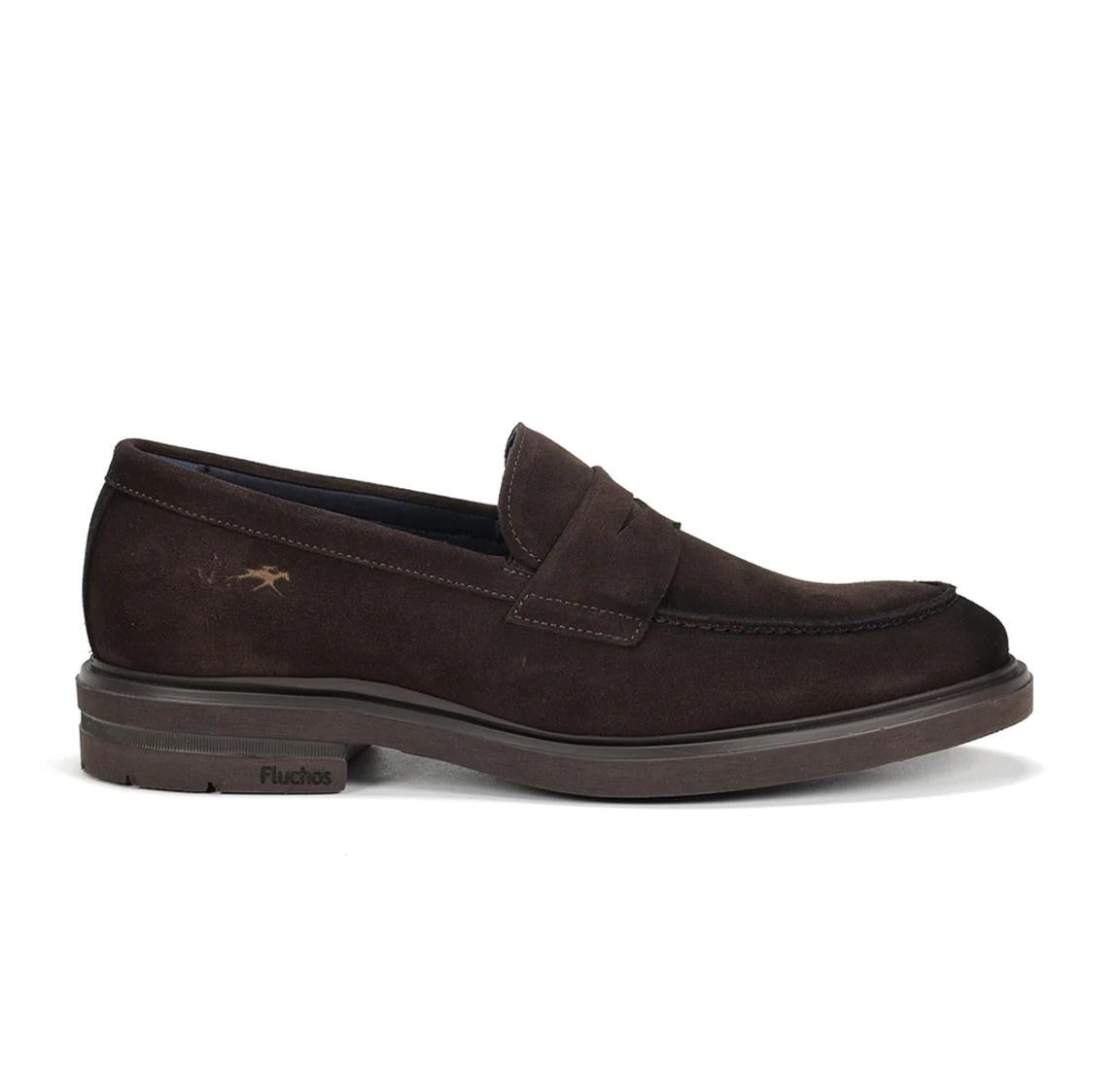 FLUCHOS mocassino fluchos uomo belgas f0633 cafè a25 F0633 AFELPADO CAFE 