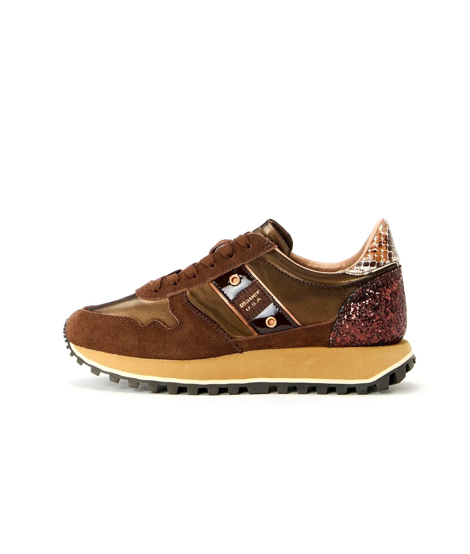 BLAUER Sneakers blauer donna f5 millen03 pyt brown a25 F5MILLEN03/PYT BRW BROWN 
