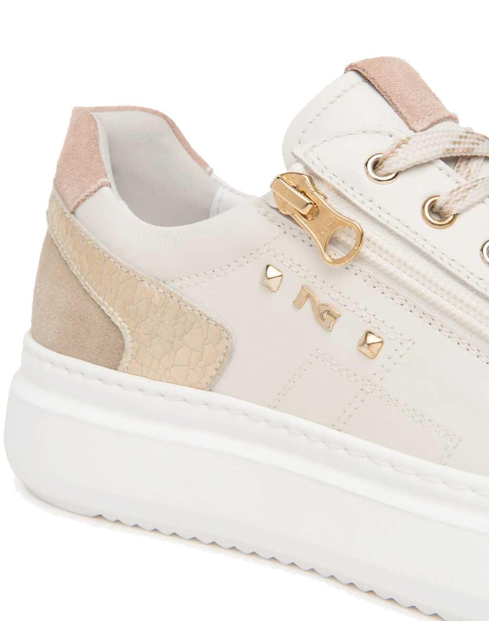NEROGIARDINI Sneakers NeroGiardini donna E615285D osso E615285D 713 VELVET OSSO 