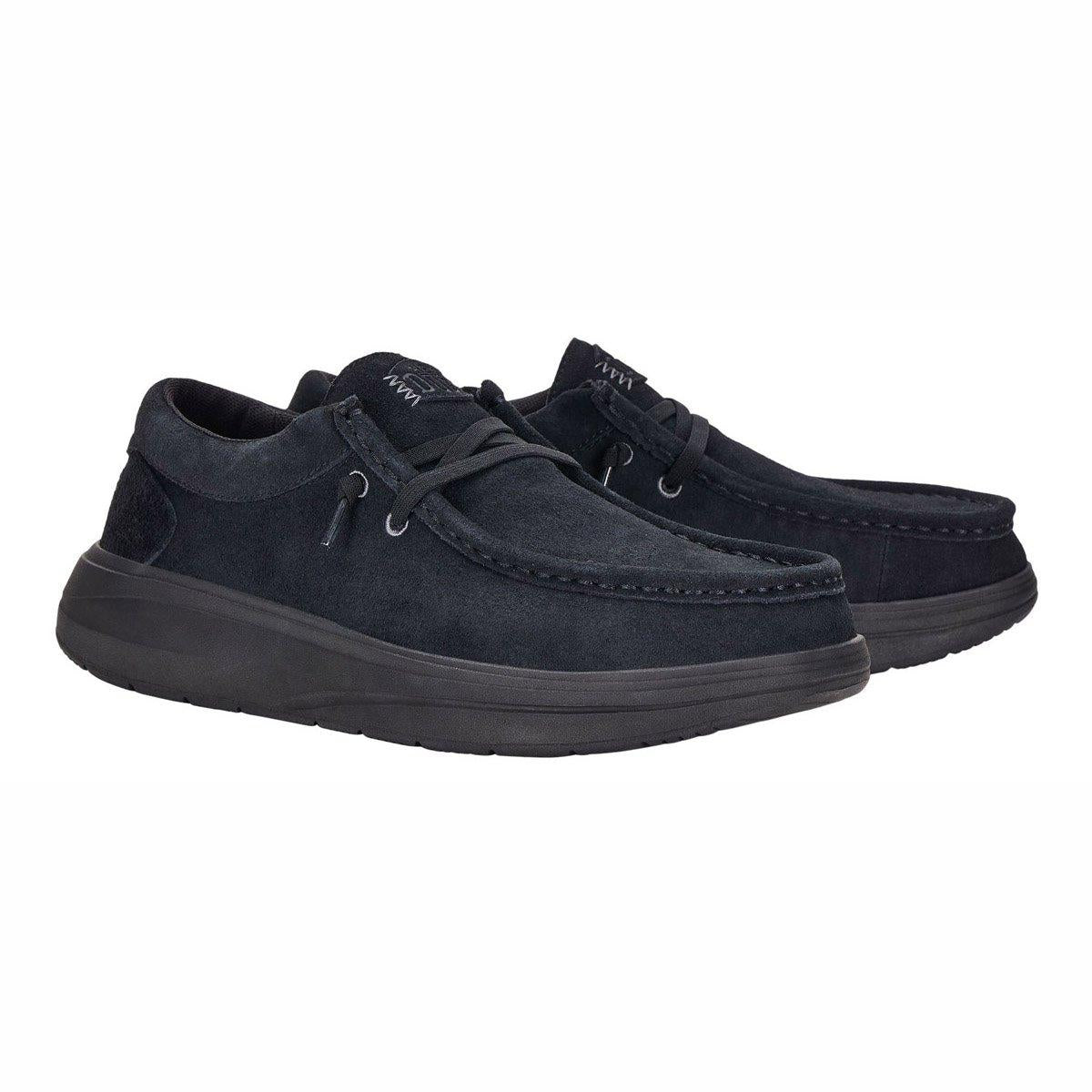 HEY DUDE Stringata Hey Dude uomo Wally comf suede 419755001 a25 41975 001 WALLY COMF SUEDE 
