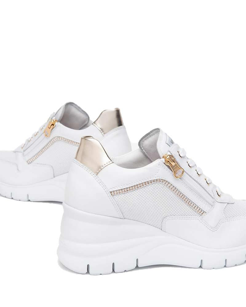 NEROGIARDINI Sneakers NeroGiardini donna E512944D bianche<BR/> E512944D 707 SKIPPER BANCO 