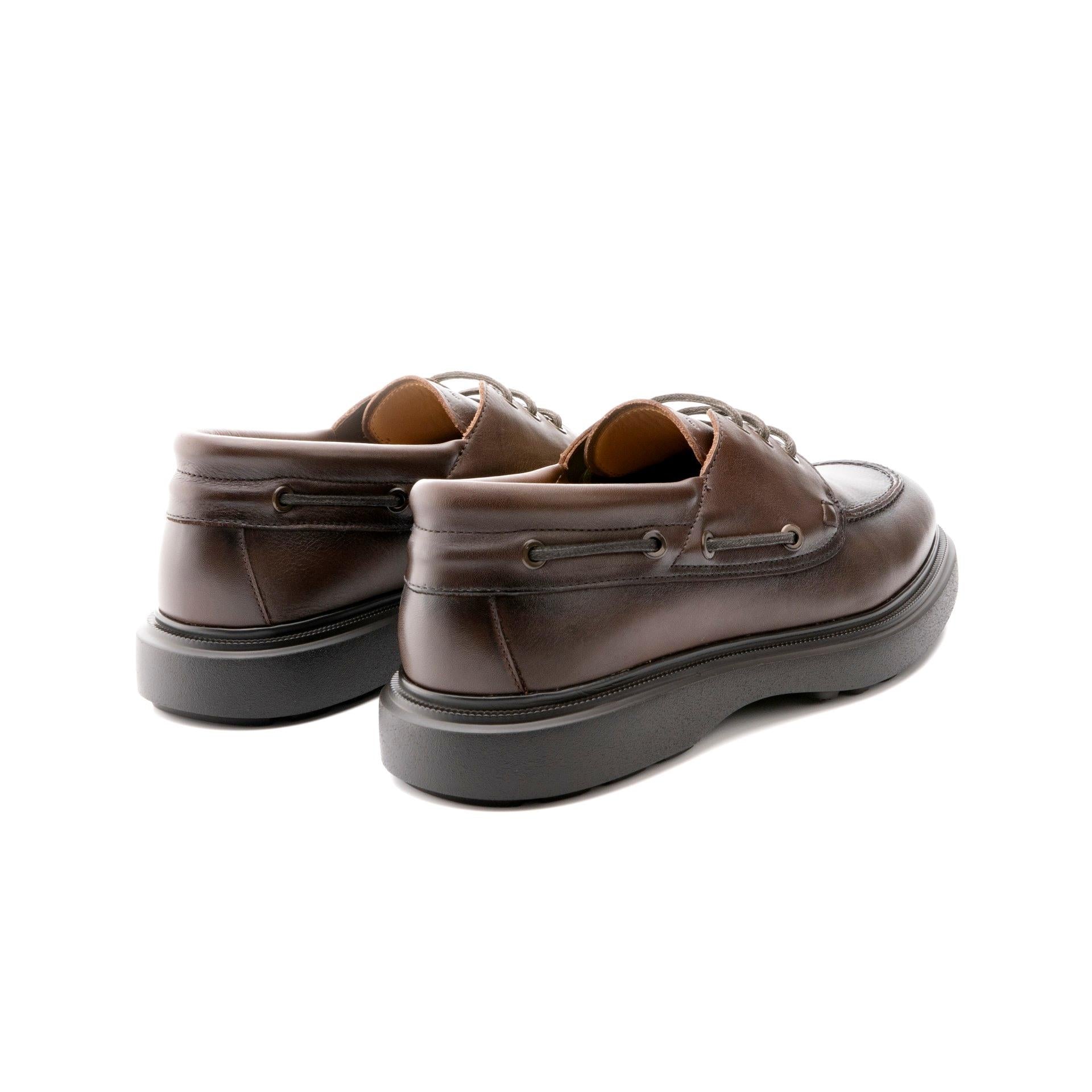 AMBITIOUS Polacco ambitious uomo boat 14051 brown a25 14051 7129AM 