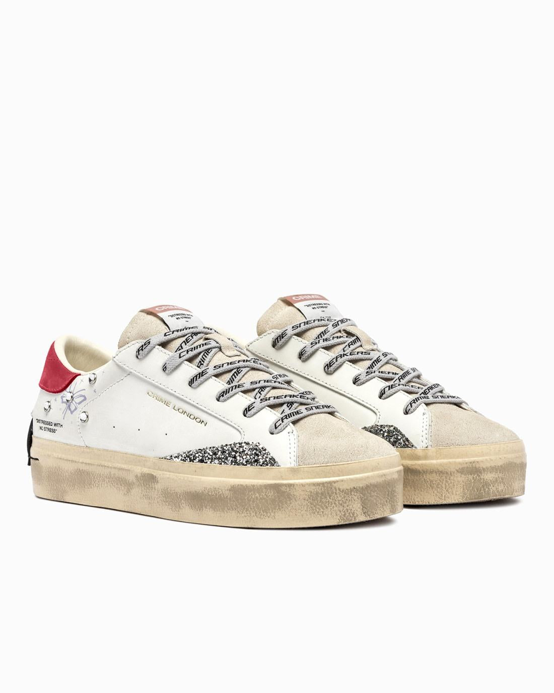 CRIME LONDON Sneakers crime london donna distressed  platform oh girl a25 DISTRESSED 250732AA8B 