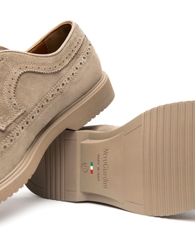 NEROGIARDINI Derby nerogiardini uomo e500611u arold argilla pe25<BR/><BR/> E500611U 501 AROLD VELO ARGILLA 