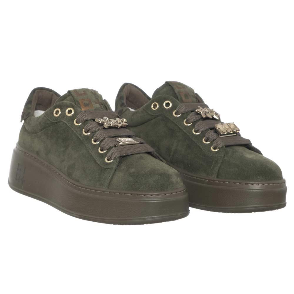 GIO+ Sneakers Gio+ donna PIA402A verde <BR/> PIA402A COMBI GREEN 